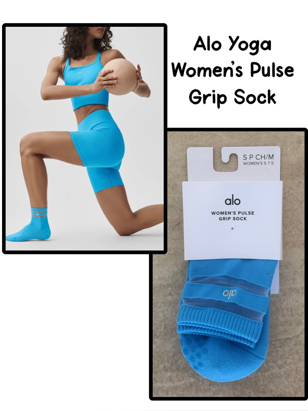 Alo Yoga Women's Pulse Grip Sock